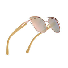 Load image into Gallery viewer, Bamboo High Quality Female Sunglasses Oversized Women Polarized Sunglasses With Natural Bamboo In Elegant and Luxury Cat eye Eyewear Luxury Style
