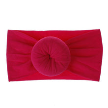 Load image into Gallery viewer, Newborn Infant Kids Girls Nylon Bow Hairband Headband Stretch Turban Knot For Bay Girls

