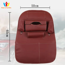 Load image into Gallery viewer, Car Seat Storage Box Leather Convenience Net Bag Phone Holder Pocket Multi Pocket Organizer Car Accessories Shopping cart seat
