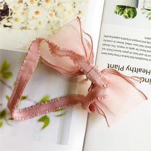 Load image into Gallery viewer, Luxury Modern Pearl Handmade Baby Girls Bowknot Crown Headband Lace Elastic Hair Band Bow For Girls Baby
