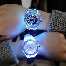 Load image into Gallery viewer, STEVVEX Luxury Led Flash Watch Personality Trends Students Lovers Jellies Woman Men's Watches Color Light Wrist Watch For Women and Girls
