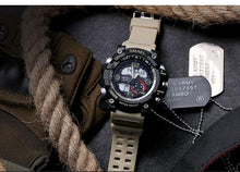 Load image into Gallery viewer, NEW Sport Analog-Digital Watch For Men and Woman  Waterresistant 50M Professional Waterproof Quartz Large Dial Military Wristwatches  With Night Mode
