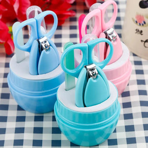 Newborn Baby Healthcare Kits Baby Nail Care Set Infant Nail Clippers Care Set with Rabbit Storage Box for Baby Care Tools 5Pcs