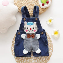 Load image into Gallery viewer, Modern Cartoon Baby Clothing Boys &amp; Girls Jeans Overalls Shorts Toddler Infant Rompers For Kids In Fashion Deisgn
