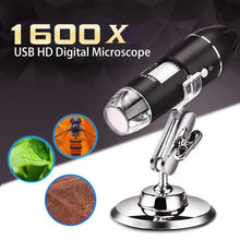 Load image into Gallery viewer, Professional 1600X 8 LED Digital Microscope USB Endoscope Camera Microscopio Magnifier Electronic Magnification
