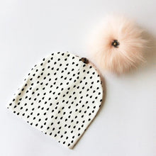 Load image into Gallery viewer, Luxury Modern Baby Hat Cotton Printing Hat With Pompon For Girls Autumn Winter Boys Caps Children Bonnet For Kids
