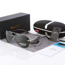 Load image into Gallery viewer, Luxury  Aluminium Magnesium Men's Sports Driving Polarized Sunglasses With Stanless Steel Frame Ultra Light Men Glasses In Aviation Pilot Style With UV400 Protection
