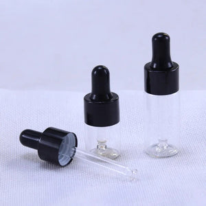 10pcs/Lot 5ml 10ml 15ml 20ml Reagent Eye Dropper transparent Glass Aromatherapy Liquid Pipette Bottle Refillable Bottles