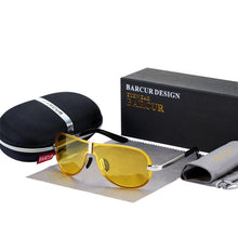 Load image into Gallery viewer, Luxury Night Vision Glasses Driver Sun glasses Polarized sunglasses Black Night Vision Glasses Accessories (Black Night) For Women and Men With UV400 Protection
