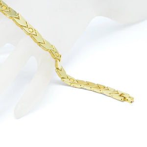 Escalus Trendy Arrow Women's Magnetic Bracelet For Women 3-Tone Gold Color Bangle Fashion Charm New Bracelets For Girls Jewelry