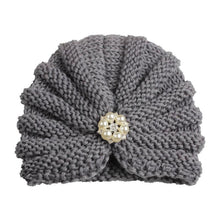 Load image into Gallery viewer, Handmade Knitted Winter Baby Hat for Girls Candy Color Enfant Baby Beanie Turban Hats Newborn Baby Cap
