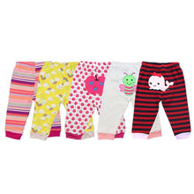 Load image into Gallery viewer, Random 100% Cotton Baby Pants Cartoon Print Newborn Baby Clothes Spring Autumn Toddler Leggings 0-24 Months For Baby Boys and Girls
