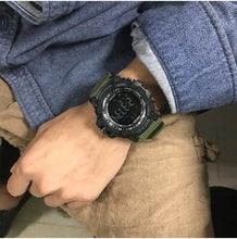 Load image into Gallery viewer, Smart Sport Mens Chronograph Watch Sport Stop Army Military Multifunction  Waterproof 50M LED Digital Watch for Man
