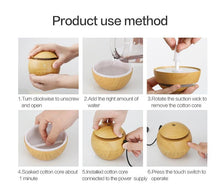 Load image into Gallery viewer, Mini USB Aroma Essential Oil Diffuser Ultrasonic Air Humidifier Mist Maker Aroma  7 Color LED Light Home Office
