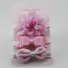 Load image into Gallery viewer, Handmade Vintage Retro Baby Elastic flower Headband Bowknot Hairband Toddler Infants For Baby
