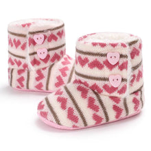 Load image into Gallery viewer, Trend NEW Modern Fashion Anti Slip Modern Soft Sole Knitted Elegant Baby Boots Perfect For Baby Girls For Autmn and Winter Season
