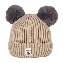 Load image into Gallery viewer, Modern Trend New Baby Beanies Hats Children Knitted Pompom Winter Autumn Cute Cap  Warm Girl Hat With Two Balls
