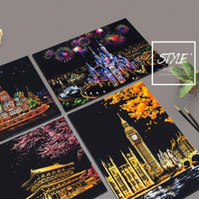Load image into Gallery viewer, Kids  Scratch Paintings Magic Seascape Art Drawings Paper Table Kids Educational Toys Child Birthday Gifts For Boys or  Girls
