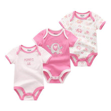 Load image into Gallery viewer, Modern 3PCS Baby Girl And Boy Newborn Boy Short Sleeve Baby Romper Jumpsuit Set For Boys and Girls
