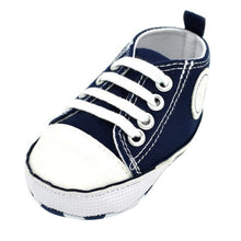 Load image into Gallery viewer, Classic Canvas Newborn Baby Boys Girls First Walkers Toddler Soft Sole Anti-slip Sneakers
