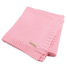 Load image into Gallery viewer, Baby Blanket Knitted Newborn Swaddle Wrap Blankets Super Soft Toddler Infant Bedding Quilt For Bed Sofa Basket Stroller
