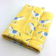 Load image into Gallery viewer, Baby Blankets Newborn Soft Organic Cotton Baby Blanket Muslin Swaddle Wrap Feeding Burp Cloth
