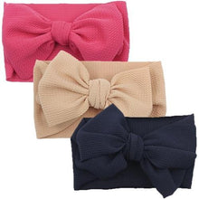 Load image into Gallery viewer, Modern Luxury Elegant Baby Girls Headband Turban Photography Props Baby Hair Accessories Bow 3 Pcs Set For Girls Baby
