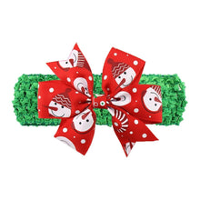 Load image into Gallery viewer, Baby Headband Ribbon Toddler Hair Accessories Girl Newborn Bow Christmas Headwear headwrap
