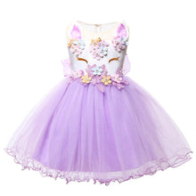 Load image into Gallery viewer, Unicorn Dress Costume Infant Party Dress For Baby Girls In elegant Style
