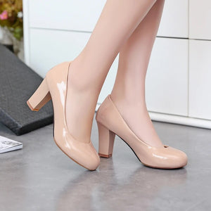 2017 Fashion Big Size 31-47 4 Colour New Spring Autumn Women's Pumps Women High Heels PU Party  Wedding Shoes 222-7