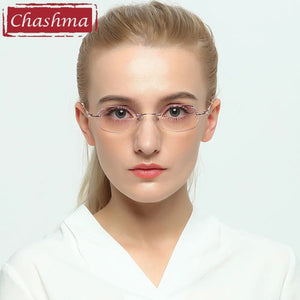 Chashma Brand Women's Frame Degree Eyeglasses Transparent Glasses Women Diamond Tint Lenses for Lady