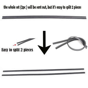 2PCS 6mm Universal Auto Vehicle Insert Soft Rubber Strip Refill For Frameless Wiper Blades 26" 24" Car Accessories (Cut To Size)