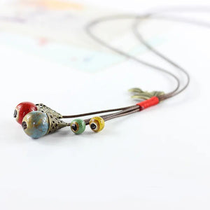 Miredo jewelry wholesale simple ceramic necklaces women's mothers gift necklace pendant free shipping #1463