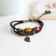 Load image into Gallery viewer, National Wind Restoring Ancient Ways Is The High Temperature Glaze Ceramic Handmade Trinkets Women&#39;s Fashion  Bracelets #1077
