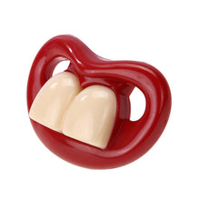 Load image into Gallery viewer, Silicone Baby Lip Pacifier Kiss Pink Rose Red Lip Shape Teeth Soothers Funny  Baby Pacifiers For Baby and For Kids

