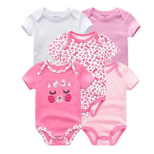 Load image into Gallery viewer, 5 PC Baby Summer High Quality Striped Rompers Jumpsuit For Boy &amp; Girls Comfortable Clothes
