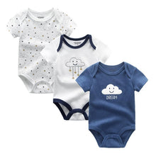 Load image into Gallery viewer, 3PCS/Set Modern Fashion Baby Clothes Bodysuits Baby Clothes Unicorn Clothing Unisex 0-12M Baby Bodysuits Romper and Jumpsuit Set For Kids and Baby
