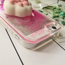 Load image into Gallery viewer, 3D  Cat Case For Iphone 5s Se 7 7 Plus Case Liquid Quicksand Glitter Silicone Case For Iphone 8 8 Plus X 6 6s Cover  Rubber Silicone Phone Case
