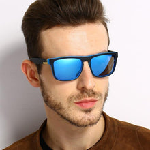 Load image into Gallery viewer, Men Polarized Sunglasses Vintage Anti-UV Driving Driver Black  Eyewear Rectangle Shades Men Oculos masculino
