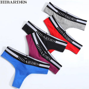 5 pcs Women's Sexy lingerie Panties 93% cotton 7% spandex bandages Underwear G String Low Waist Thong Women calcinha size S-XL