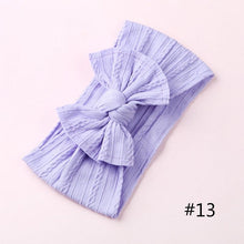 Load image into Gallery viewer, Modern Braid Nylon Bow Knot Solid Wide Nylon Headbands Turban Baby Girls Head Wrap For Girls
