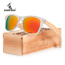 Load image into Gallery viewer, BOBO BIRD Coated Sunglasses for Men and Women Polarized Bamboo Holder Sun Glasses With Wood Gifts Box Cool Beach Oculos
