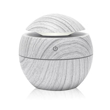 Load image into Gallery viewer, Mini Air Humidifier Ultrasonic USB Aroma Wood Grain LED Night Light  Electric Essential Oil  Diffuser Aromatherapy Home
