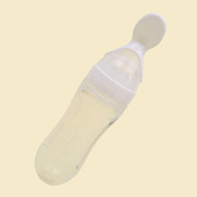 Load image into Gallery viewer, Safety Infant Baby Silicone Feeding With Spoon Feeder Food Rice Cereal Bottle For Best Gift For Kids and Baby

