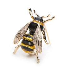 Load image into Gallery viewer, Wuli&amp;Baby Enamel Bumblebee Brooches Men Women&#39;s Alloy Yellow Bee Insect Brooch Christmas Gift Broche Banquet Pins
