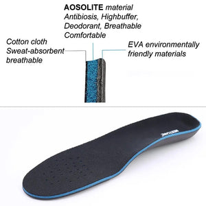 Deodorant Flat Foot Correction Insole Arch Support Orthopedic Pads Man Women Shock Absorption Comfortable Healthcare Insert Shoe