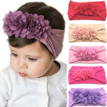 Load image into Gallery viewer, Bog Bow Infant Headband Newborn Toddler Baby Girl Boy Headwear Solid Bowknot Soft Turban Knot Hairband For Girls
