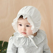 Load image into Gallery viewer, Retro Vintage Newborn Baby Cotton Baby Girl Hat Cap Princess Infant Toddler Baby Bonnet Girls Summer Sun Hat For Girls
