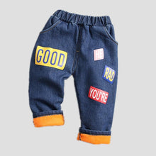 Load image into Gallery viewer, Winter Warm Baby Girls Pants Cotton Denim Digital , Outfit for Infant Clothing Newborn Toddle Boys Trousers
