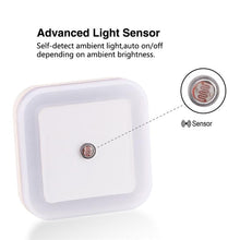 Load image into Gallery viewer, STEVVEX Wireless Sensor LED Night Light with  EU and  US Plug Mini Square Night Lights For Baby Room Bedroom Corridor Lamp multi purpose
